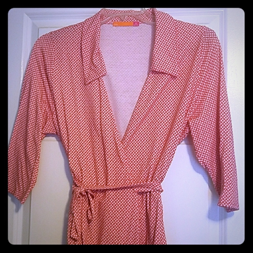 Ava faux wrap dress (spring print)
